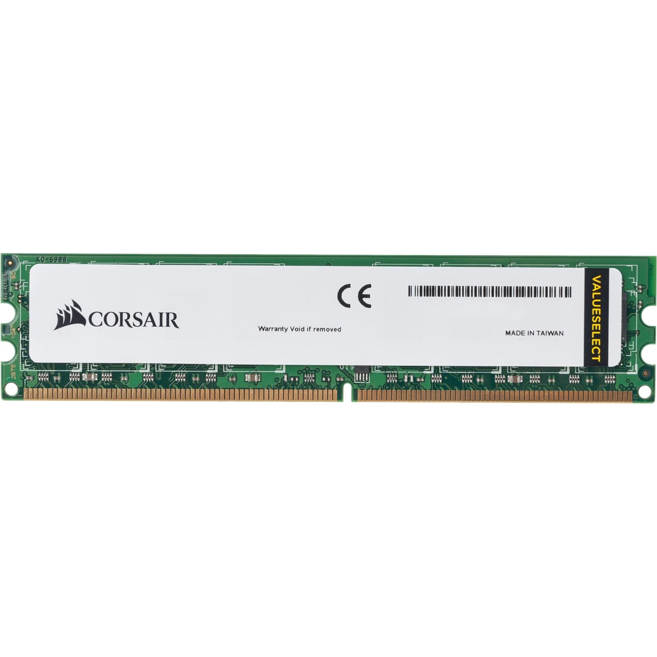 Corsair ValueSelect (1 x 4GB, 1333 MHz, DDR3-RAM, DIMM), RAM, Schwarz