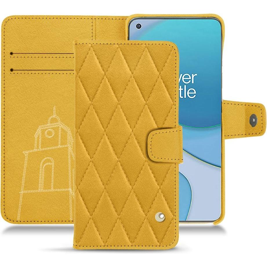 Noreve Lederschutzhülle Wallet (OnePlus 8T), Smartphone Hülle, Orange