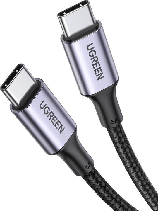Actual product image Ugreen Type C to Type C Cable US316, 100W, 1m (black) (1 m, USB 2.0, 100 W)