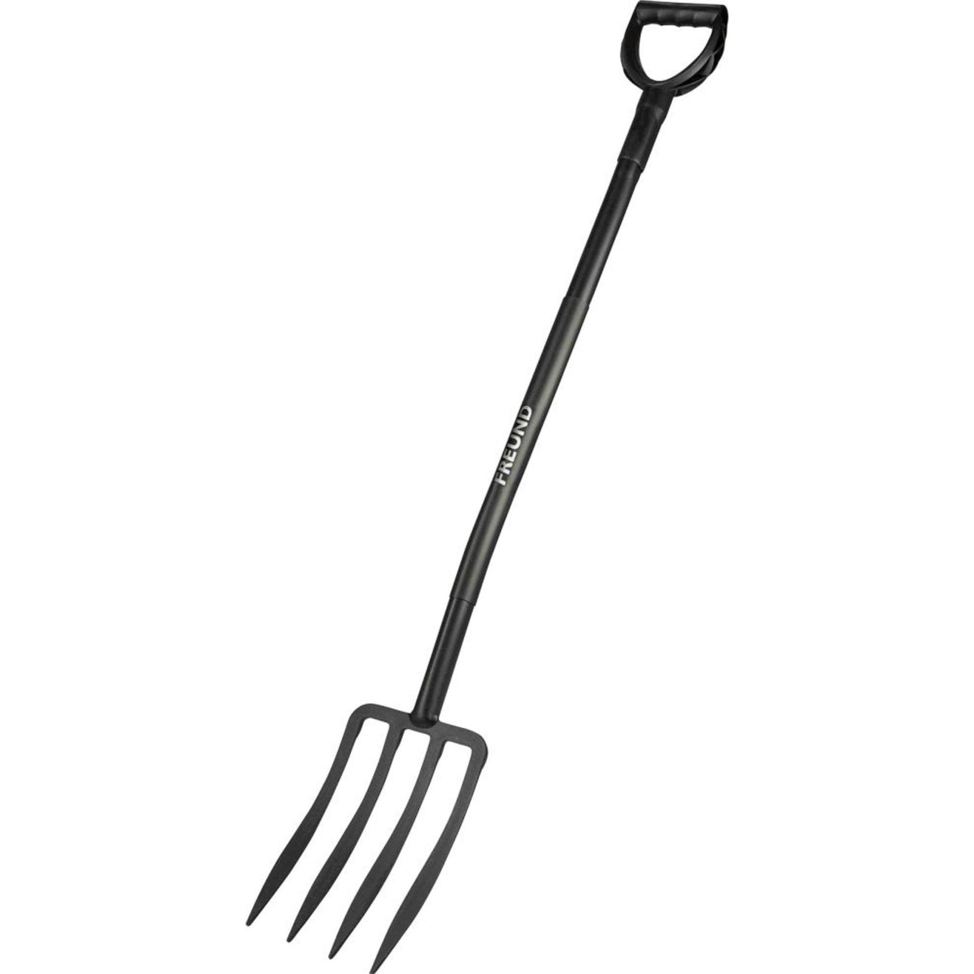 Freund Victoria, Utensile giardinaggio, Forcella per vanga Manico in acciaio Ergoline con impugnatura a D nero