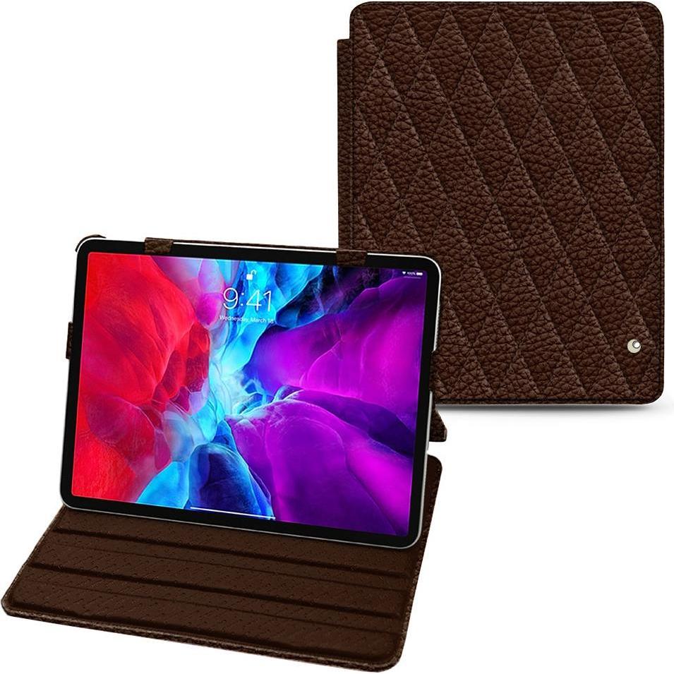 Noreve Lederschutzhülle horizontal (iPad Pro 12.9 2020 (4. Gen)), Tablet Hülle, Braun