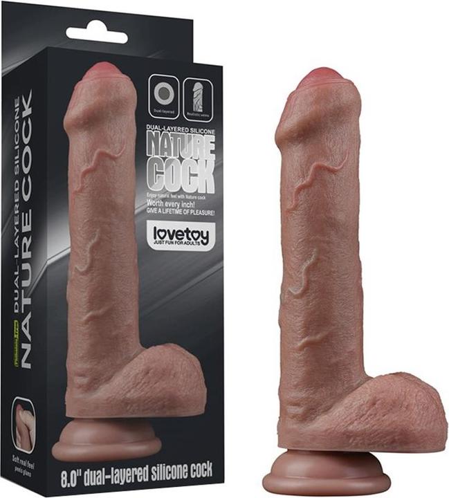 Actual product image Lovetoy Two-layer silicone dildo