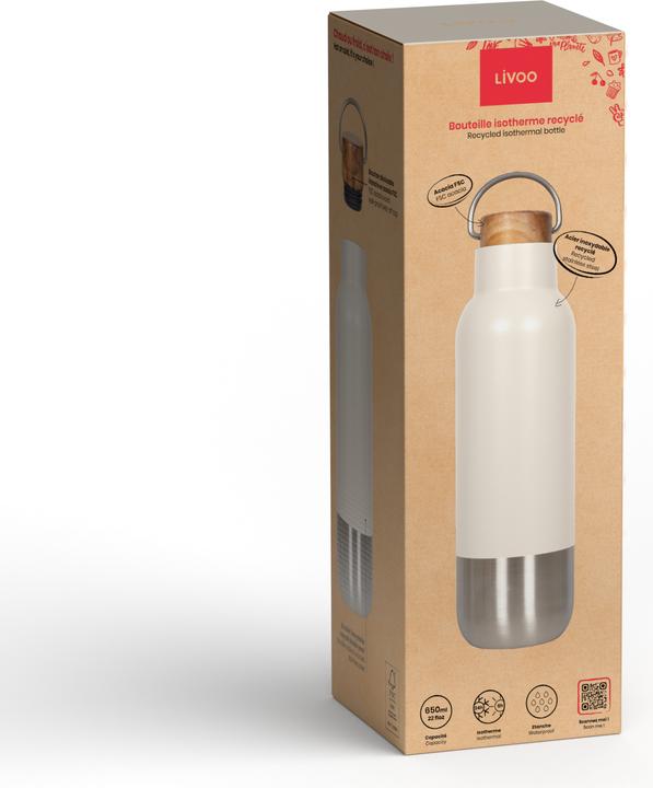 Produktbild Livoo Recycelte isothermische Flasche 650 ml (0.65 l)