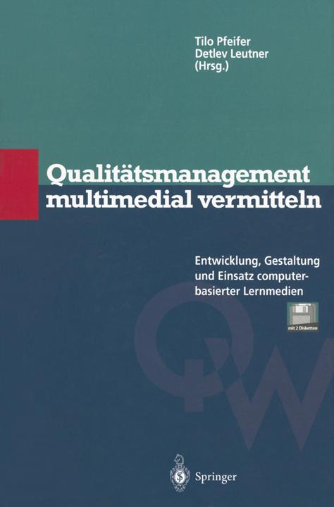 Produktbild Qualitätsmanagement multimedial vermitteln (Detlev Leutner, Tilo Pfeifer, 2014)