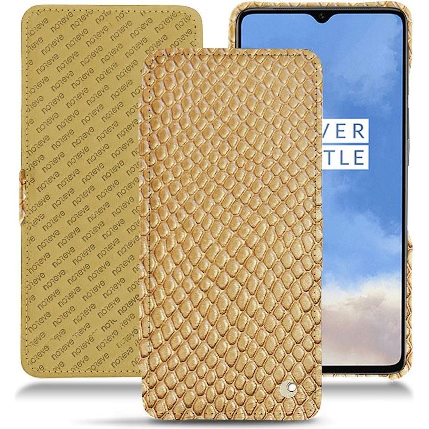 Noreve Lederschutzhülle horizontal (OnePlus 7T), Smartphone Hülle, Beige