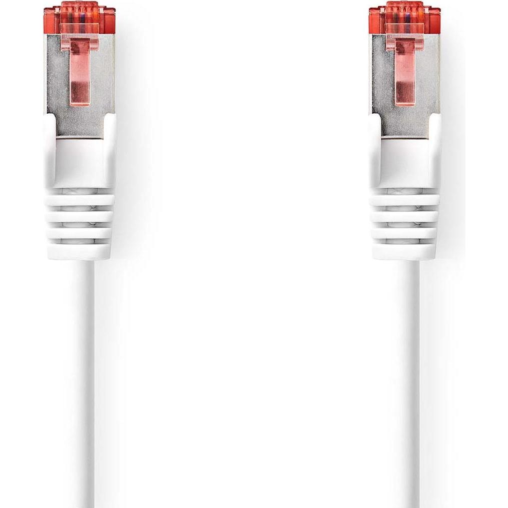 Nedis CAT6-Netzwerkkabel RJ45 Stecker RJ45 Stecker S/FTP 15.0 m Rund LSZH Weiss Box (S/FTP, CAT6, 15 m), Netzwerkkabel