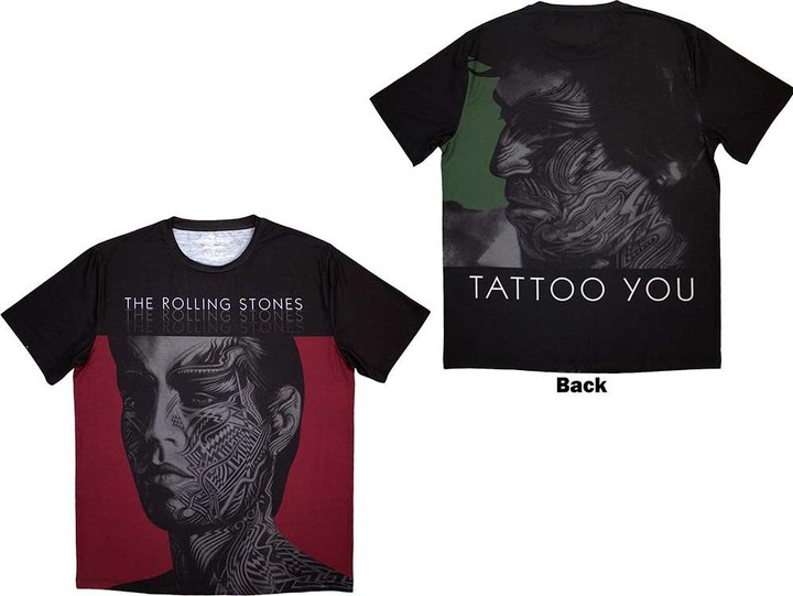 Actual product image The Rolling Stones Tattoo You Back Print, Sublimation Print (S)