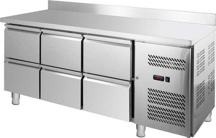 Actual product image Gastro Hero ECO cooling table / with backsplash - / (400 l)