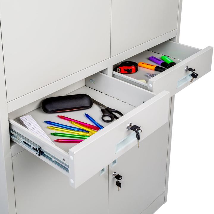 Immagine prodotto tectake Armadio per archiviazione (90 x 40 x 180 cm)