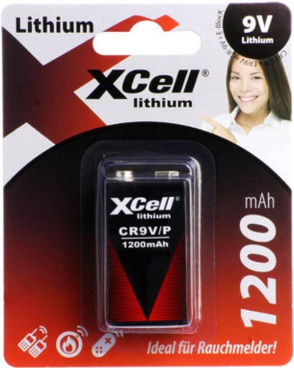 Produktbild XCell 9 V Block-Batterie Lithium ER9 (1 Stk., 9V Block, 1200 mAh)