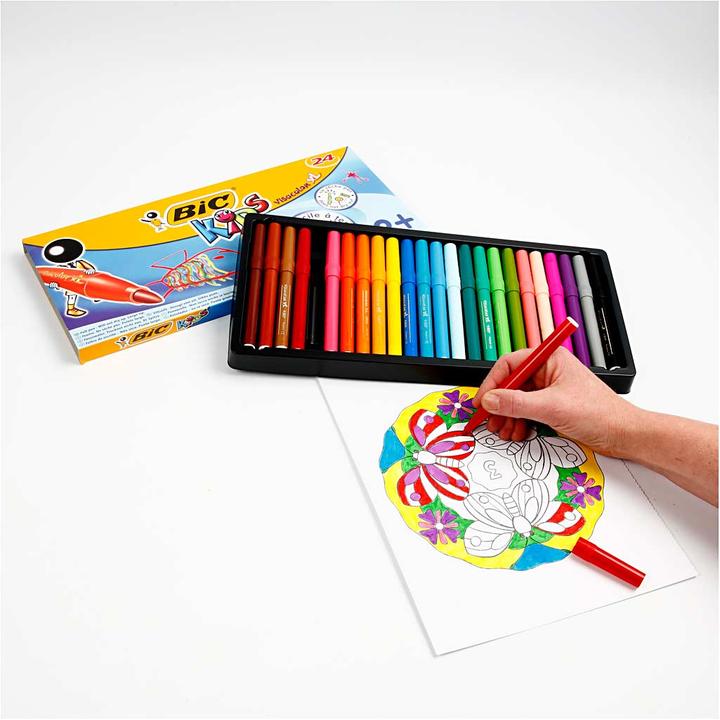 Produktbild Bic KIDS Fasermaler Visacolor XL, 24er Kartonetui (24 x)