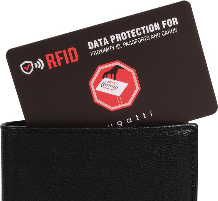 Immagine prodotto Bugatti Black Magic Geldbörse RFID Schutz Leder 10 cm