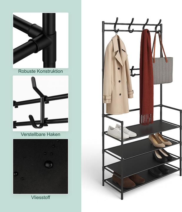 Actual product image Relaxdays Coat rack