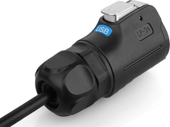 Produktbild Cnlinko Wasserfestes USB Kabel für USB 3.0 Signale mit IP67 für -20°C bis +80°C 2 Meter (2 m, USB 3.0)