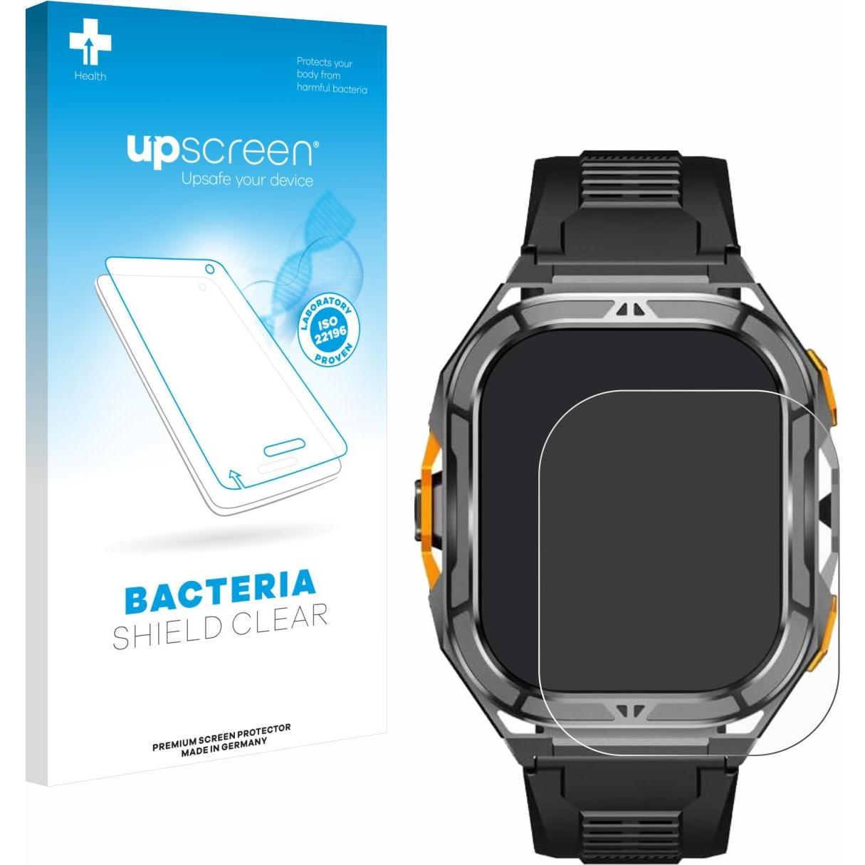 upscreen Pellicola Antibatterica, Pellicola protettiva per smartwatch, Trasparente