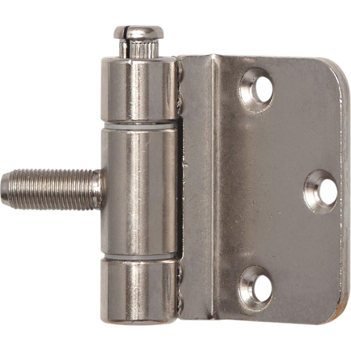 SFS, Türbeschlag + Scharnier, Stahlzargenband (Türband) 3-teilig, Einbohrband 18x62mm Stahl vernickelt