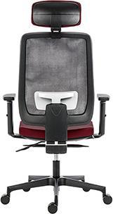 Produktbild Powerton ERGO LUCIE Ergonomischer Bürostuhl, Rot (42 - 53.50 cm)