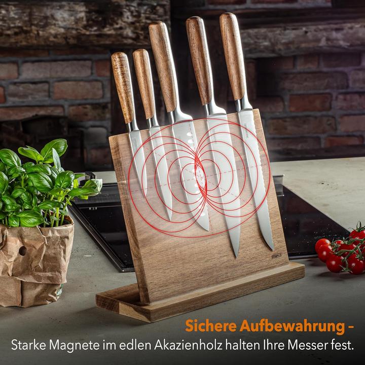 Actual product image Baumfeld 6-piece knife block set