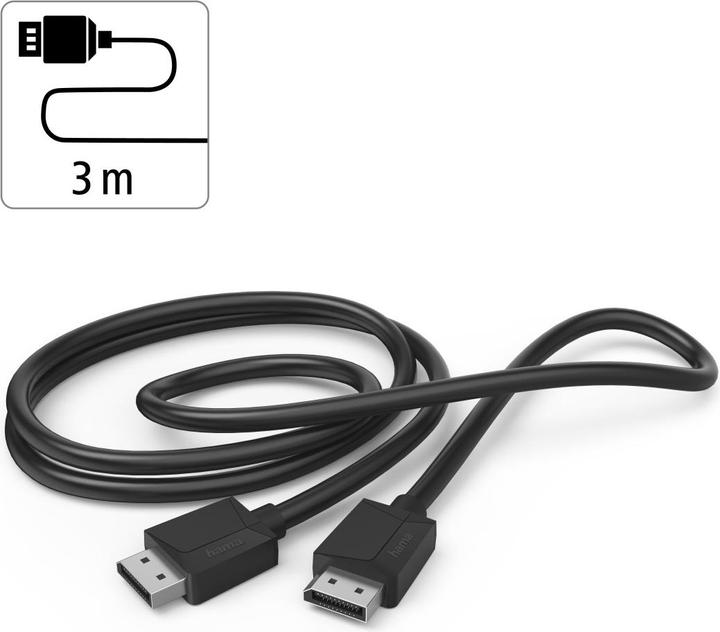 Actual product image Hama DisplayPort – DisplayPort (3 m, DisplayPort, 1.2)