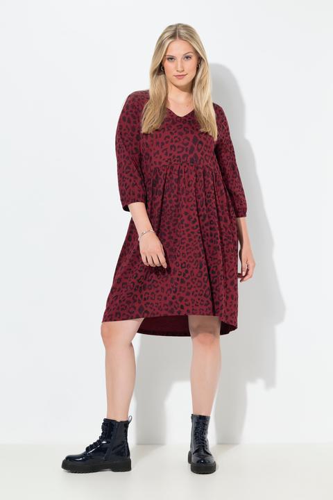 Actual product image Ulla Popken Animal Print Jersey Midi Dress (46, 48)