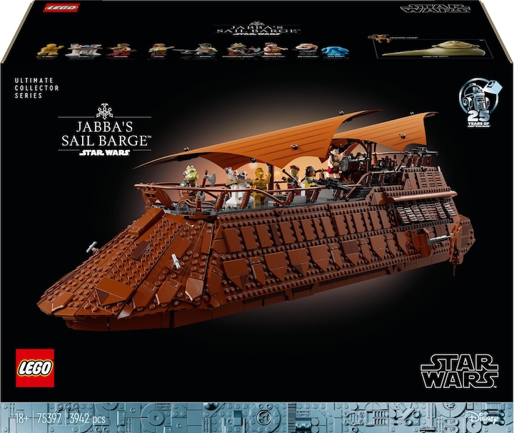 Produktbild LEGO Jabbas Segelbarke (75397, LEGO Star Wars, LEGO Seltene Sets)