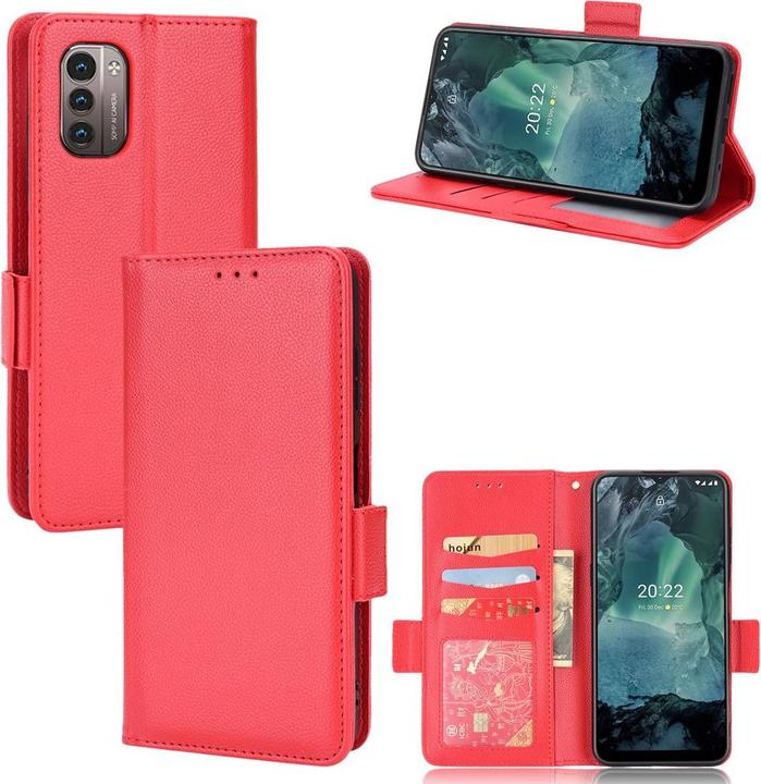 Immagine prodotto Cover-Discount Nokia G11 / G21 - Stand Flip Case Cover rosso (Nokia G11, Nokia G21)