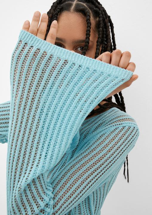 Produktbild s.Oliver Strickpullover Pullover mit verstellbarer Raffung (L, S)
