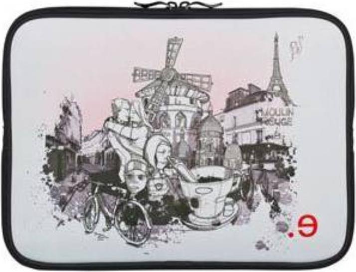 Produktbild Be.ez Hülle für MacBook Pro 15“ LA Edition Kleid ‚I LOV PARIS‘ mit Reissverschluss (15")