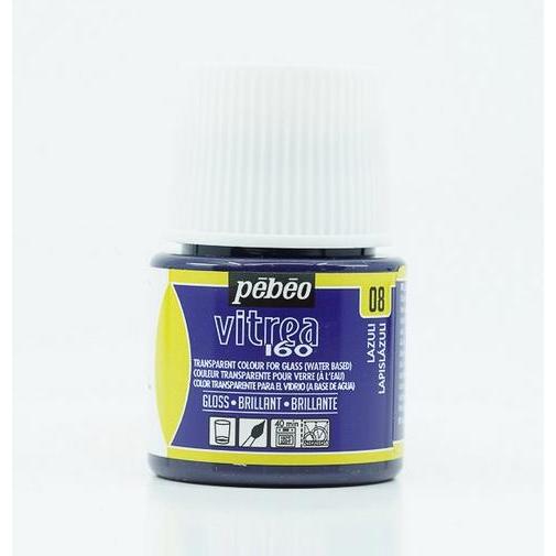 Thumbnail - Pebeo, Künstlerfarbe + Bastelfarbe, Vitrea 160 Glänzendefarben (Lazulith, 45 ml)