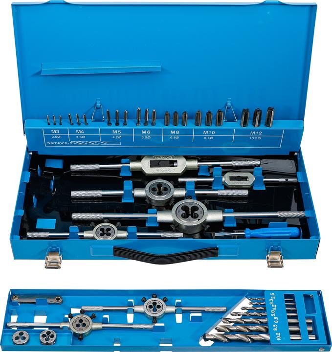 Actual product image BGS Tap and Die Set M3 - M12 44 pcs.