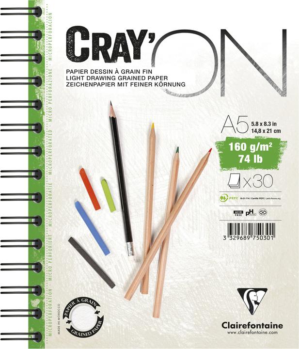 Actual product image Clairefontaine Dry techniques (A5, Plain)