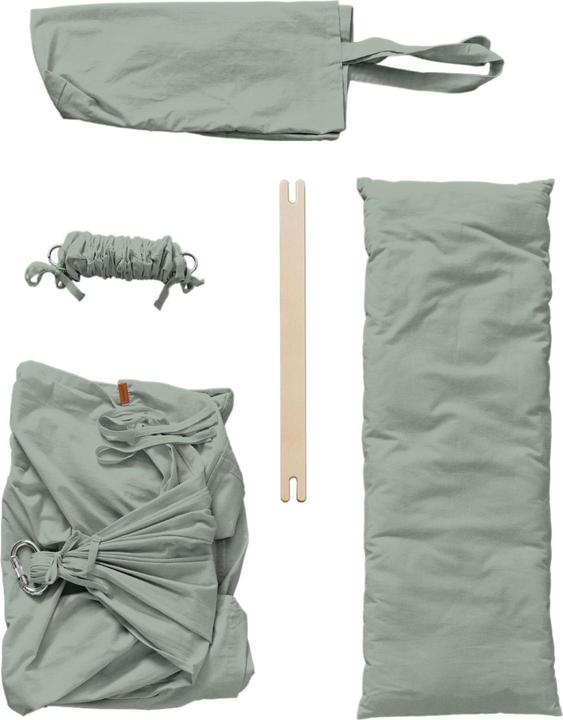 Produktbild Membantu Babyhängematte Basic Set mit Ständer Sage Green