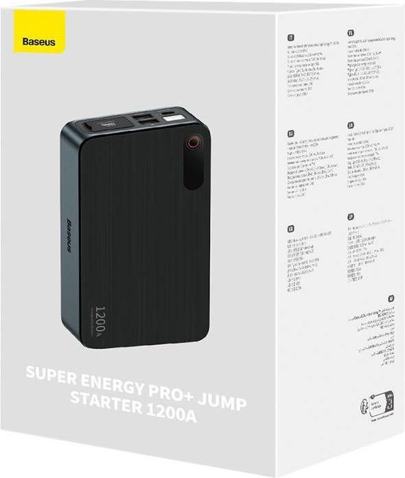 Image du produit Baseus Super Energy Pro+ Powerbank Jump Starter 1200A - noir (12000 mAh)