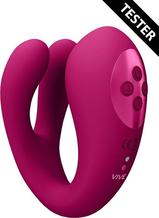 Produktbild Shots Yoko - Triple Action Vibrator Dual Prongs with Clitoral Pulse Wave - Tester