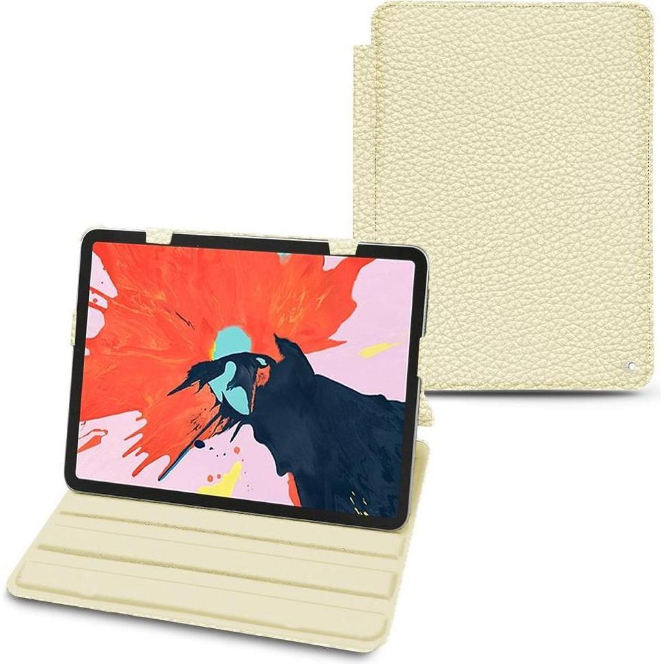 Noreve Lederschutzhülle horizontal (iPad Pro 12.9 2018 (3. Gen)), Tablet Hülle, Beige
