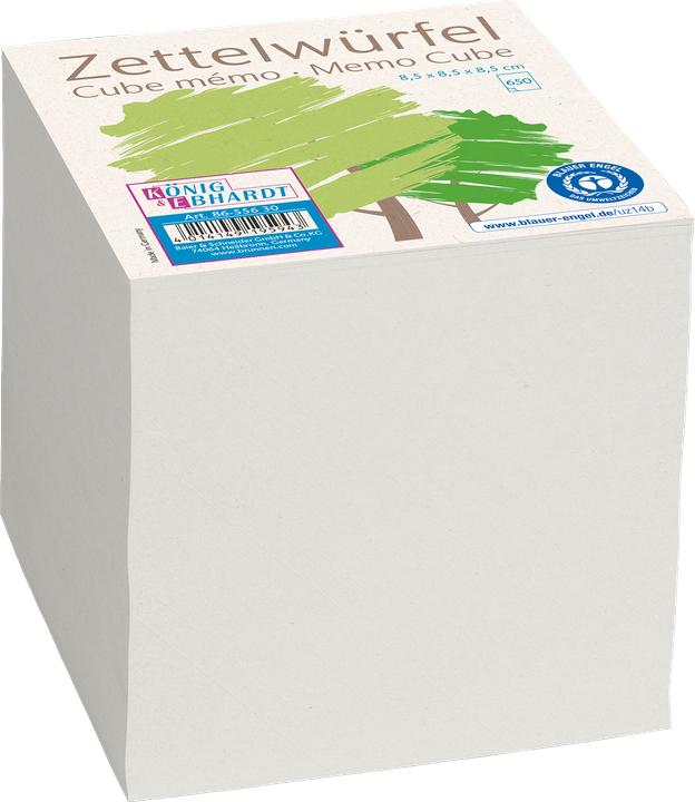 Actual product image Recycling note cube grey 8.5 x 8.5 cm, approx. 650 sheets, 1 pack