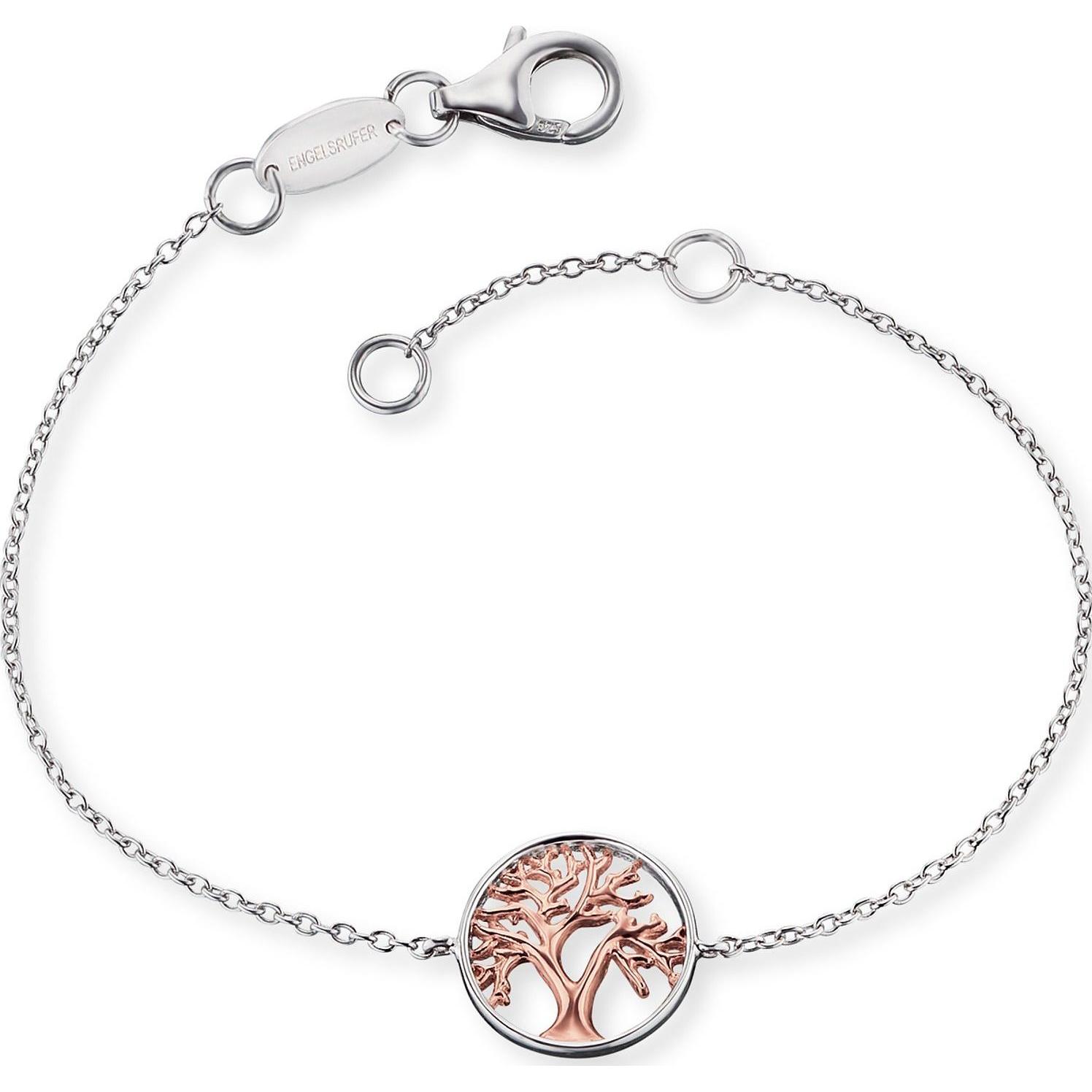 Engelsrufer, Armschmuck, Armband Lebensbaum, (18 cm, 925er Silber platiniert)