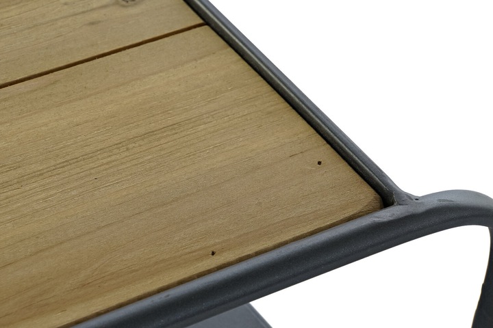 Actual product image DKD Home Decor Console Black Metal Fir Light brown (120 x 38 x 78 cm)
