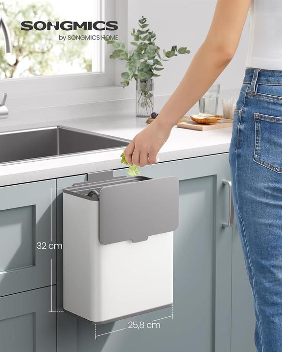 Produktbild Songmics Hängender Komposteimer mit Deckel (8 l)