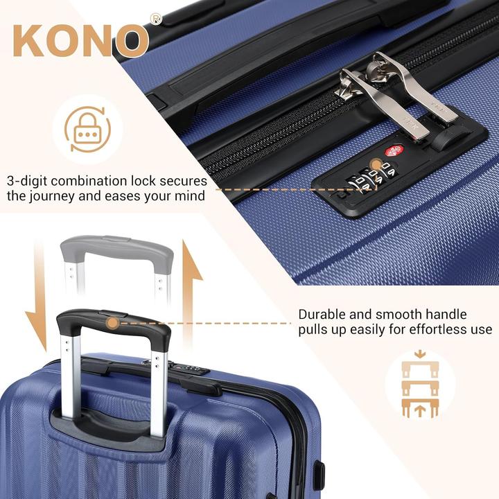 Actual product image Kono Hartschalen-Reisekoffer mit 4 Rollen (97 l)