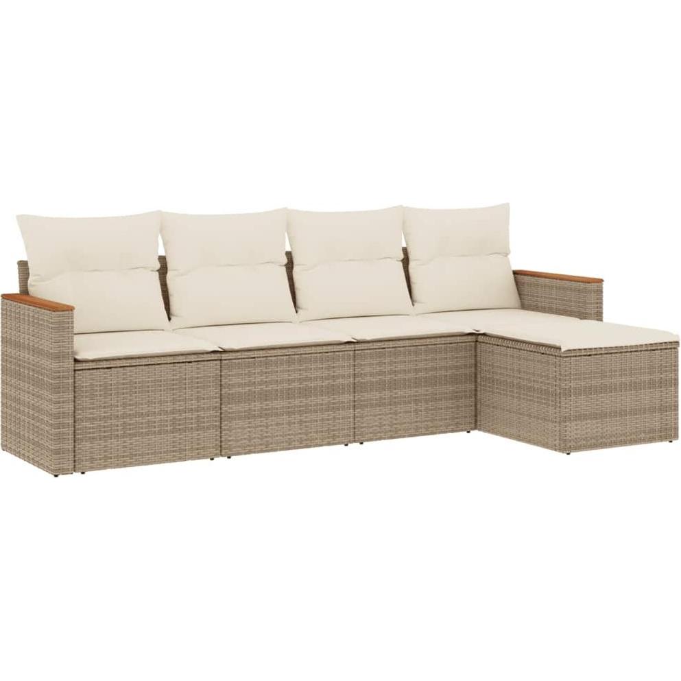 VidaXL, Gartenlounge, 10-tlg. Garten-Lounge-Set mit Kissen