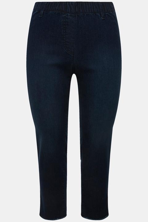 Image du produit Ulla Popken Jegging Sienna 7/8 à taille élastique, avec passants (42)