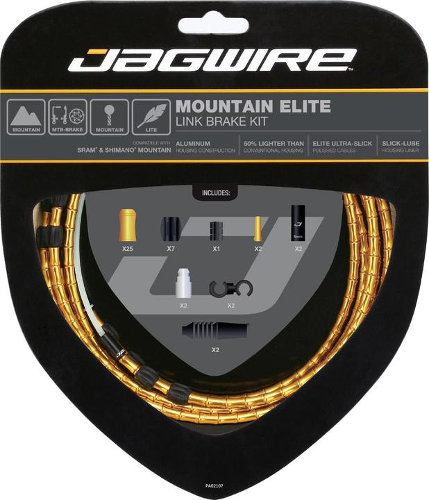 Produktbild Jagwire MCK702 Mountain Elite Link Brake Kit, gold (Bremsset)