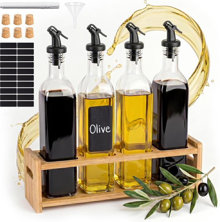 Produktbild Relaxdays 4x Ölflasche (500 ml)