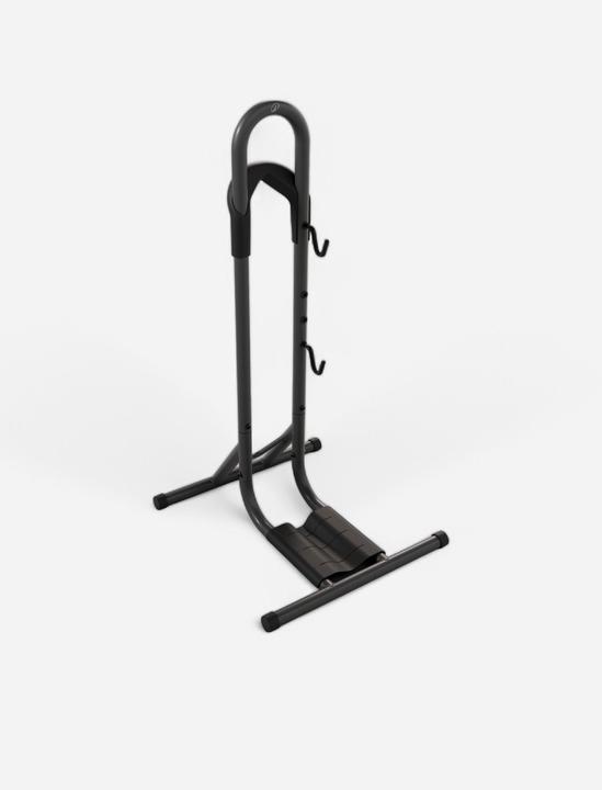 Decathlon Boden-Montageständer 1 Fahrrad 2-in-1 schwarz