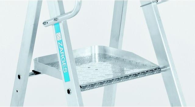 Immagine prodotto Zarges Scaletta in alluminio con grande piattaforma (Scala doppia, 243 cm)