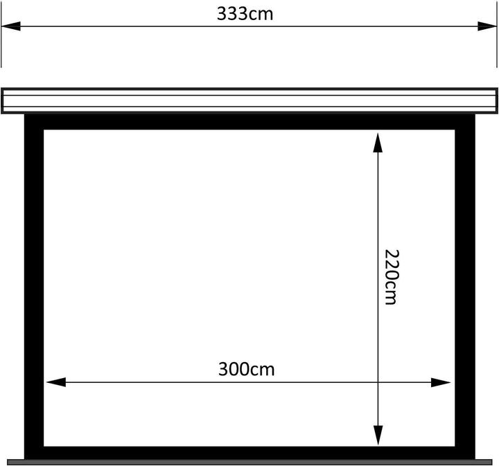Produktbild Maclean Screen electric projector for ceiling or wall mounting MC-952 ceiling wall - 150 (150", 16:9)