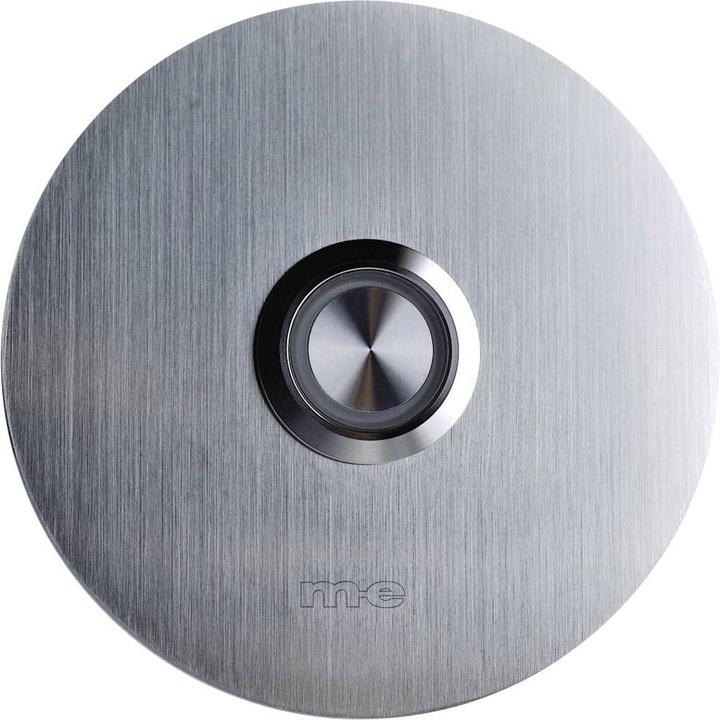 Actual product image Modern-Electronics Edelstahl Klingeltaster mit integriertem Leuchtring KTC 90