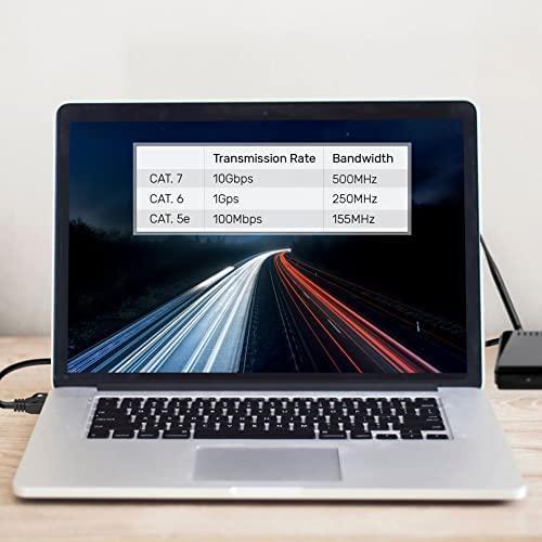 Produktbild Unitek C1897BK-3M Ethernet Cable FLAT CAT 7 UTP Ethernet 3m (S/FTP, CAT7, 3 m)