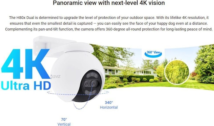 Produktbild EZVIZ H80x Dual (3840 x 2160 Pixels)